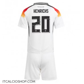 Germania Benjamin Henrichs #20 Prima Maglia Bambino Europei 2024 Manica Corta (+ Pantaloni corti)